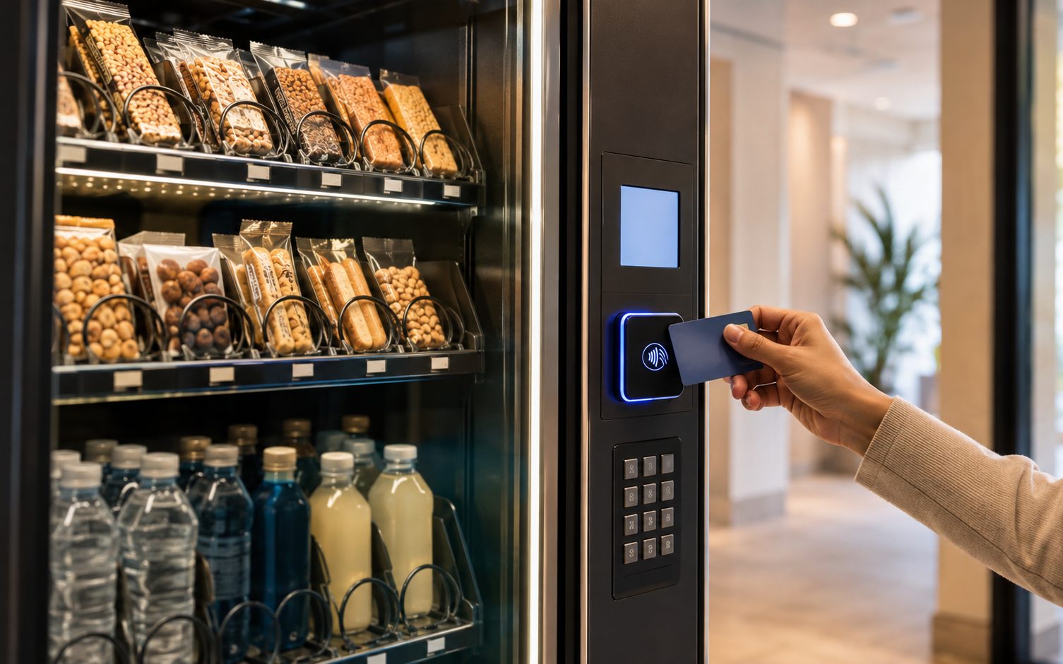 Máquina expendedora de snacks y bebidas Küpa